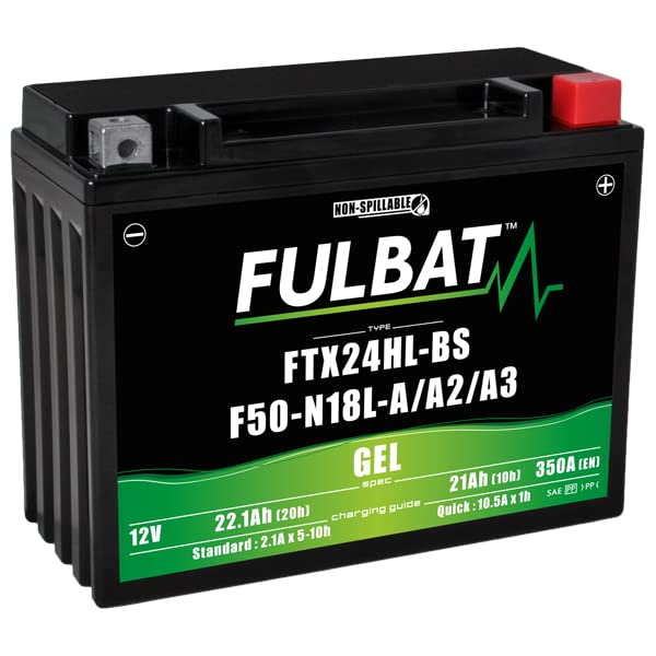 Batterie moto Fulbat GEL FTX24HL-BS idéale pour vos longs road trips