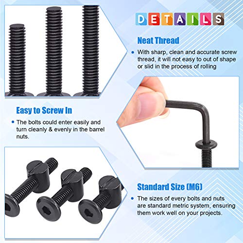 Glarks G-1305 141Pcs Baby Bed Crib Screws Hardware Replacement Kit thumb #3