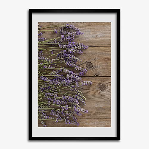 Cadre en bois photo 50x70 cm Tulup pour corriger vos murs vides avec lavande