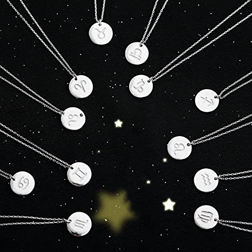 Collier de Zodiaque en argent S925 avec médaille constellation - 5