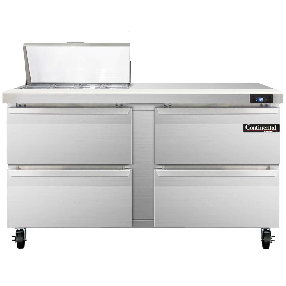 SW60-8C-D Sandwich Unit by Continental Refrigerator – 17.0 cubic_feet, Model SW60-8C D