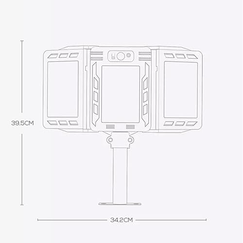 Miniatura 9 de 1 paquete de luces solares para exteriores  Luz de estacionamiento comercial con control remoto  Del atardecer al amanecer  Sensor de movimiento
