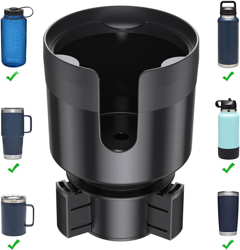 Funito Expander Car Cup Holder Expander Organizer with Adjustable Base