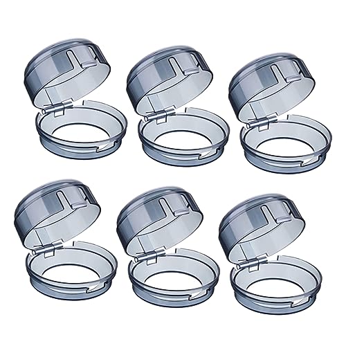 Gogogmee 6Pcs Gas Stove Knob Covers Safety Protection for Kitchen Heat Resistant Safety Cases Durable Guards for Stoves Ovens and Grills Easy One Handed Operation