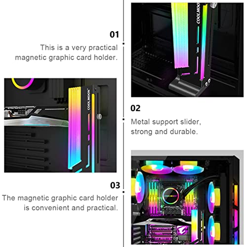 Soporte Magnético Para Tarjeta Gráfica GPU SaditY Negro miniatura 7