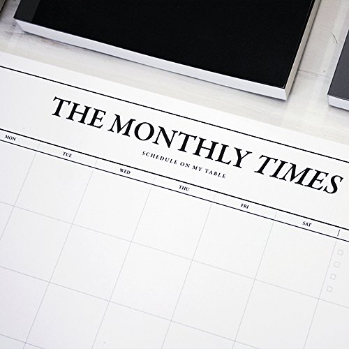 Monthly Times Desk Notepad