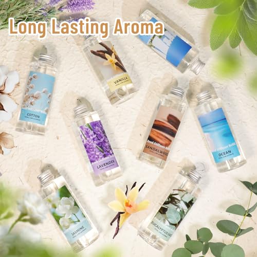 Image of STRN Reed Diffuser Oil Refill, Jasmine Fragrance Oil for Diffuser Refill 200ml, Long-Lasting for Home, Living Room, Bedroom, Spa, 6.8 fl oz