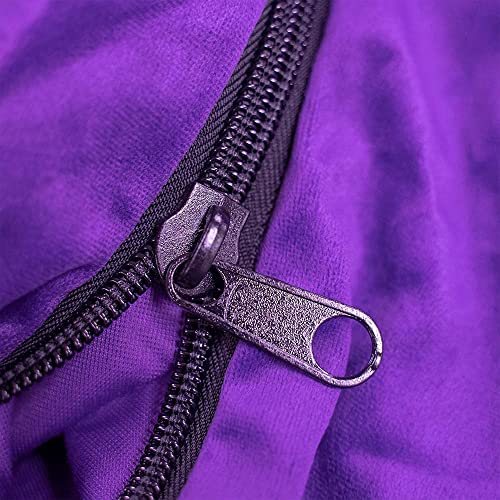 Ultimate Sack 6000 Bean Bag Chair W/Footstool: Giant Foam-Filled Furniture - Machine Washable Covers, Double Stitched Seams, Durable Inner Liner, And 100% Virgin Foam Footstool Incl. (Purple, Suede) #TOP1