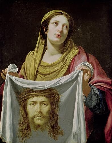 Affiche Toile Sainte Véronique Simon Vouet portrait décoration murale impression art 60x90cm