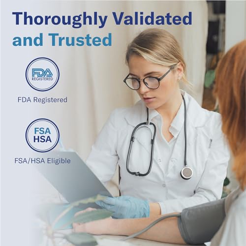 Alcedo Blood Pressure Monitor for Home Use, Automatic Upper Arm BP Machine with Large Cuff 8.7\" -16.5\", 2X 120 Memory, FSA/HSA Eligible - Thumbnail 6