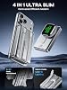 Cargador Portátil Magnético 10000mAh USB-C Power Bank para iPhone y Apple Watch | Power Bank Magnético, con 2 Cables de Carga Integrados, Compatible con MagSafe para iPhone 17 16 15 14 13 12 Series y Apple Watch 4