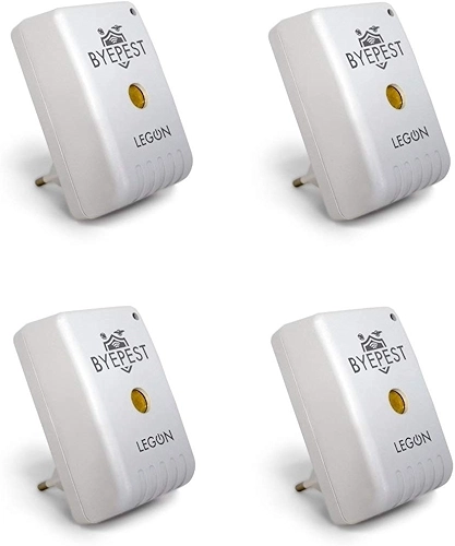 Kit c/ 4 Repelente Eletrônico Espanta Ratos E Morcegos ByePest Alcance 200m²