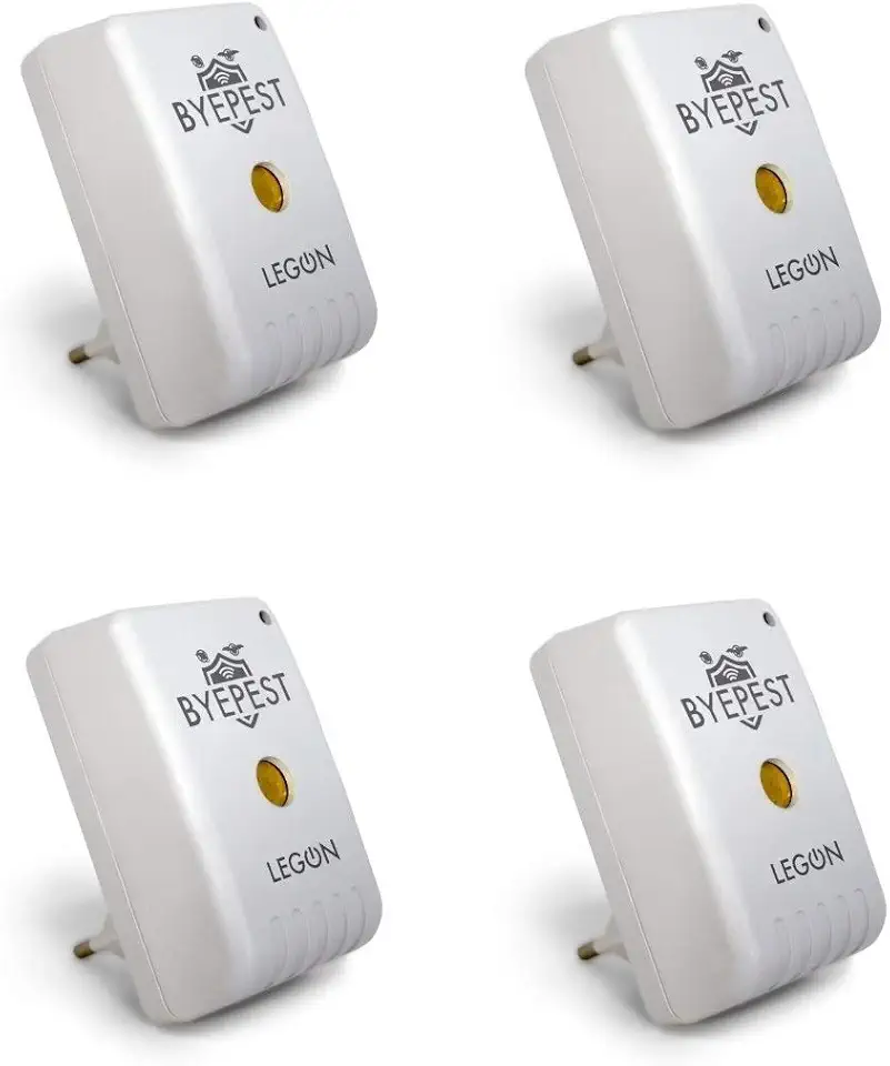 Kit c/ 4 Repelente Eletrônico Espanta Ratos E Morcegos ByePest Alcance 200m²