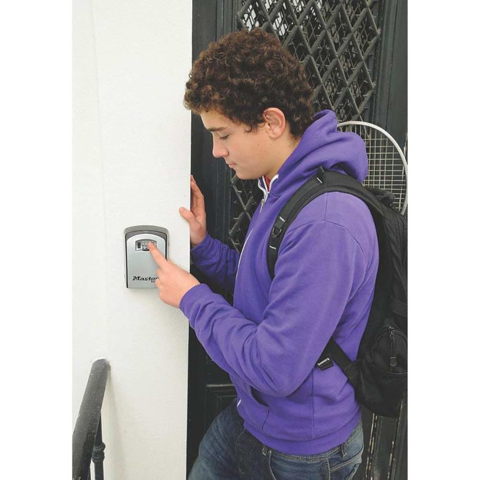 Strong Metal Key Lock Box with 4 Digit Combination Code