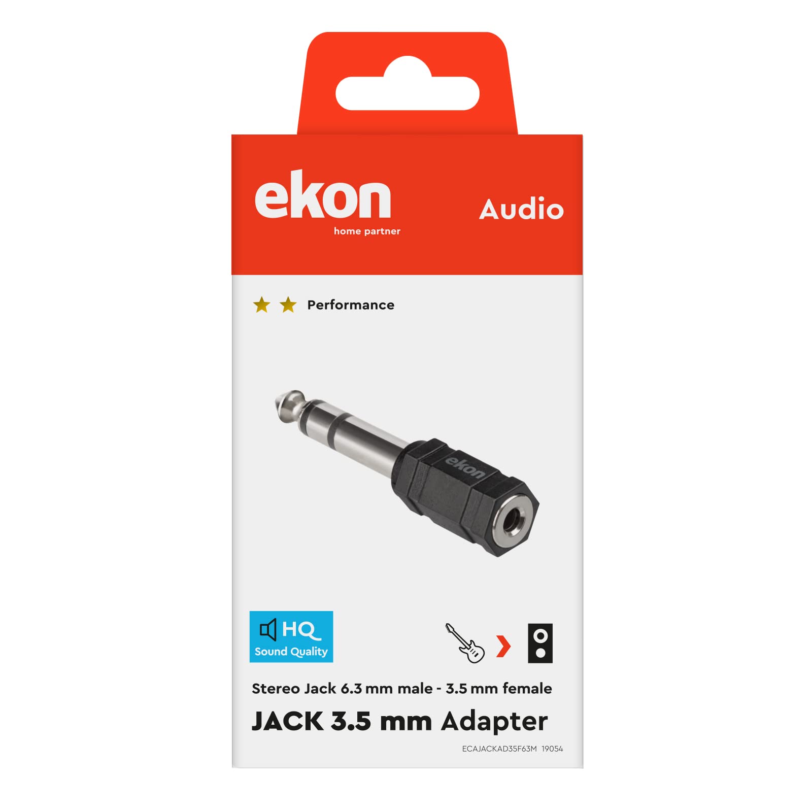 Ekon adattatore Jack, da Jack 3.5mm a Jack 6.3mm, femmina maschio, per radio, stereo, strumenti musicali, chitarra, amplificatore