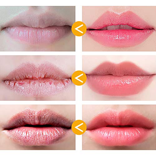 Lip Sleeping Mask, Lip Scrub Mask With Double Effect, Repair Lip Mask For Dry, Cracked Lips, Lip Moisturizer For Lip Treatment Care, Lip Repair Balm (Orange) #TOP4