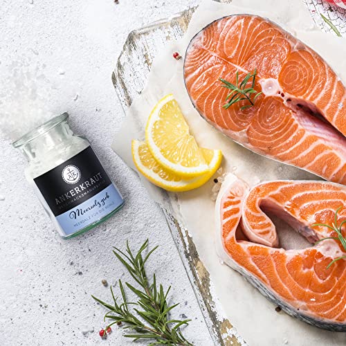 Ankerkraut Meersalz grob, Speisesalz, grobkörniges Meersalz, 170g im Korkenglas