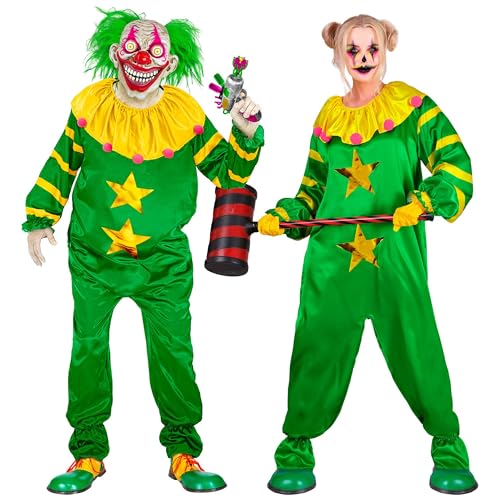 W WIDMANN MILANO Party Fashion - Costume Clown d'horreur de l'espace, combinaison, Clown tueur, déguisement Halloween