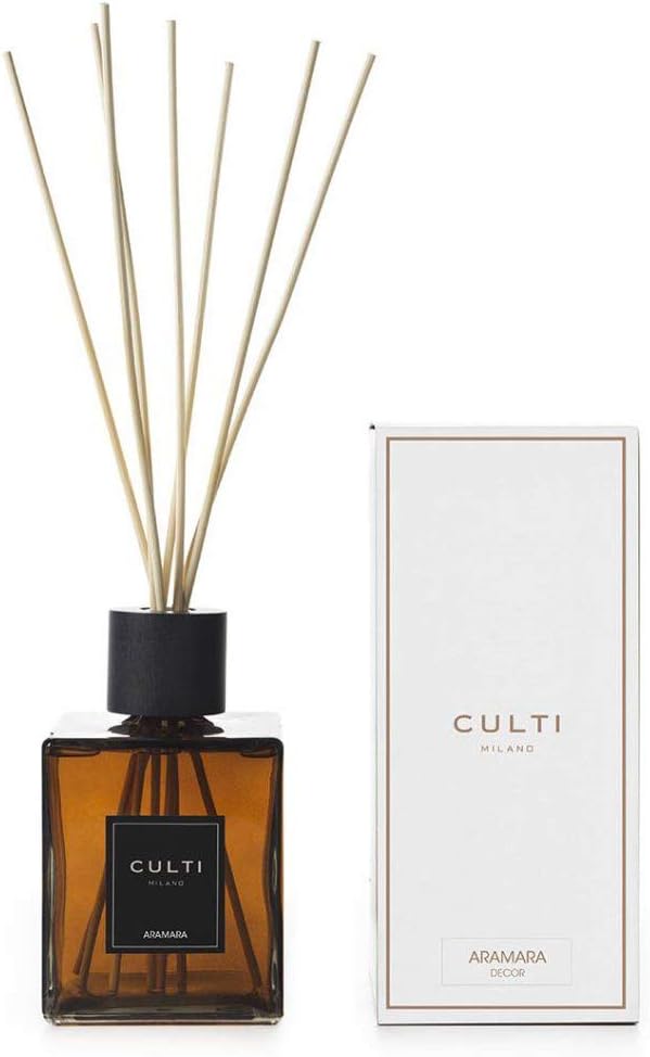 Culti Decor Diffusore a bastoncini 1000 ml Milano | Aroma Fragranza con Arancia Amara e Bergamotto – Durata 3 Mesi – Da 10 a 20 mq