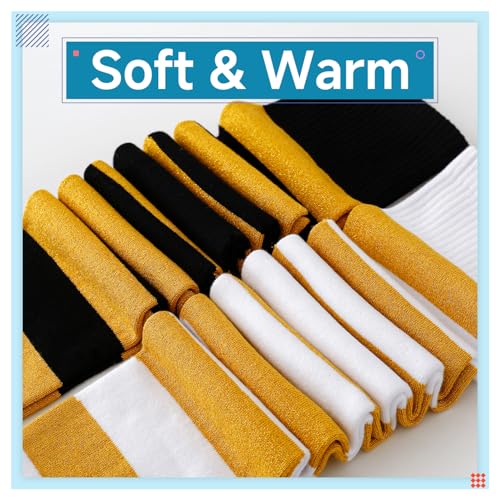 Image of Kayhoma Extra Long Cotton Stripe Thigh High Socks Over the Knee High Socks