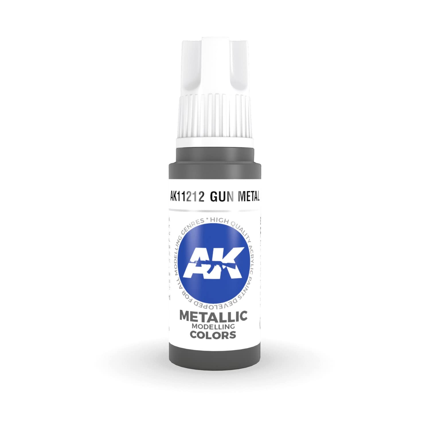 AK Interactive 3rd Gen Acrylic Gun Metal Metallic 17ml