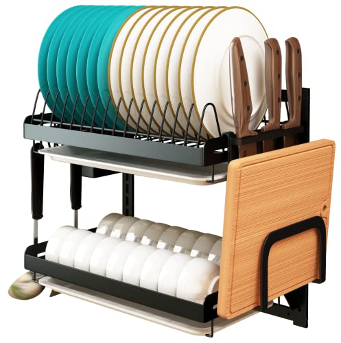 Panier en acier inoxydable mural pour séchage de vaisselle et égouttoir de cuisine compact