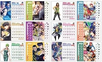 Amazon.co.jp: JoJo's Bizarre Adventure Calendar, 2024 - 2025, 2