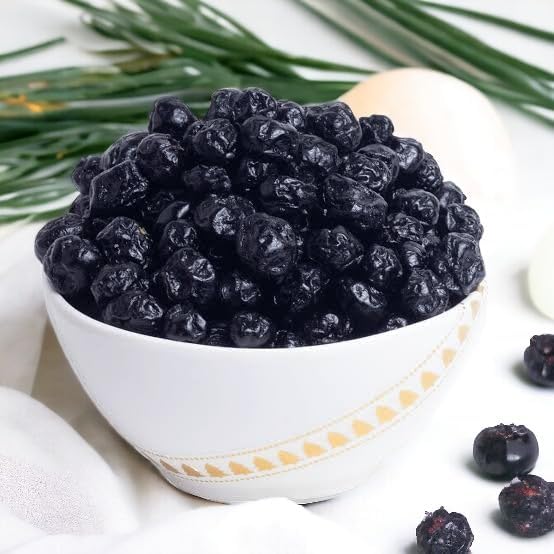 Image of AURADRY Organic Dried Blueberries Plum | Premium Californian vegan Blueberry Dry Fruit | High in Antioxidants & Fibre | Non-GMO, No Preservatives | Healthy Superfood Snack (1Kg)