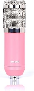 Sound Card Kit Professional Condenser Microphone BM 800 Wireless Bluetooth V10 PRO Sound Card For PC Computer Phone Karaoke Live Singing Gaming Studio Setup For Recording Music ( Color : Pink BM800 ,