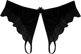 Amazon.com: Generic Womens Crotchless Panties Sexy Naughty Cutout