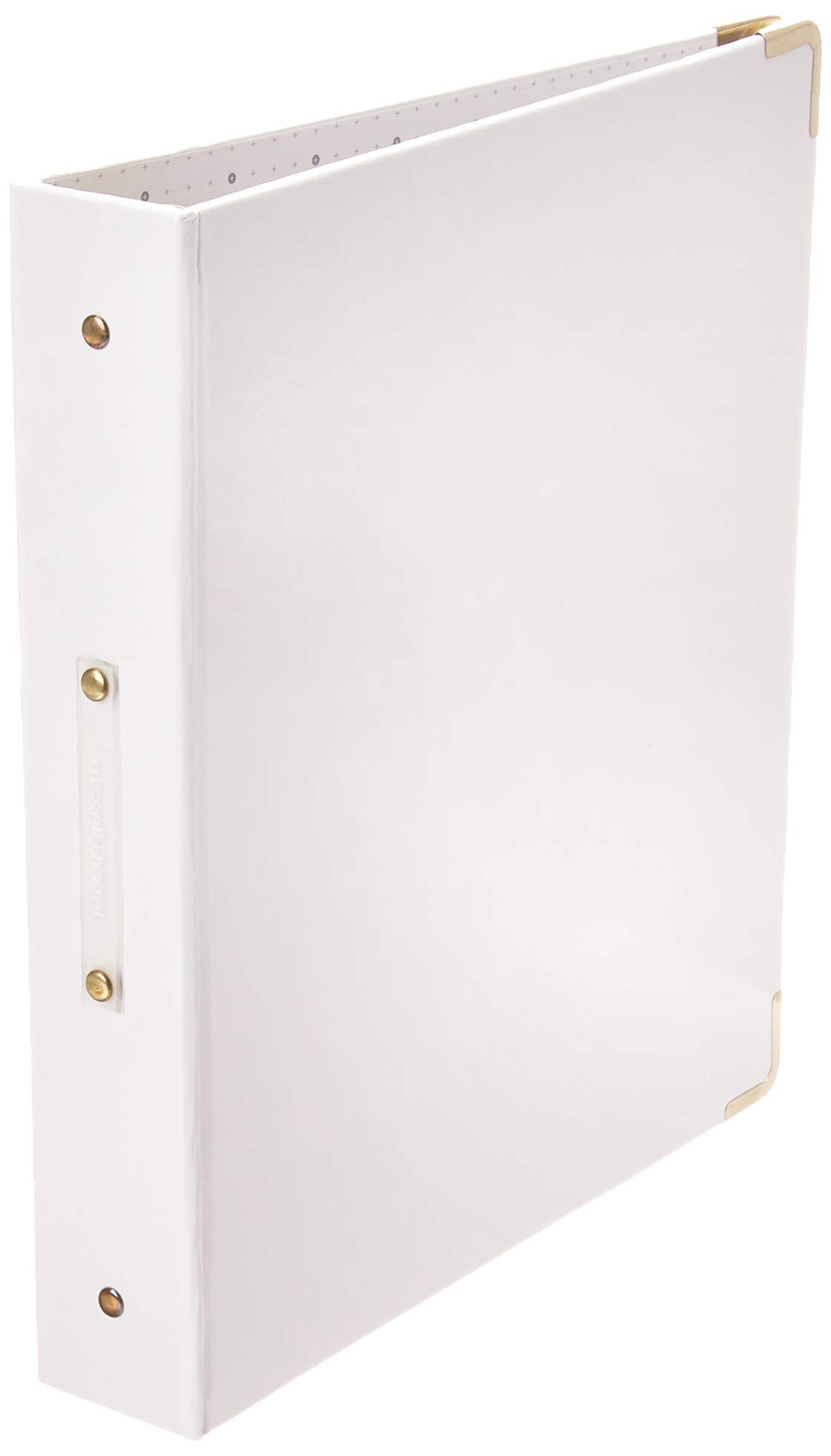 Signature Patent 3-Ring Binder, White, 10.75" x 12", White Binder (36917)