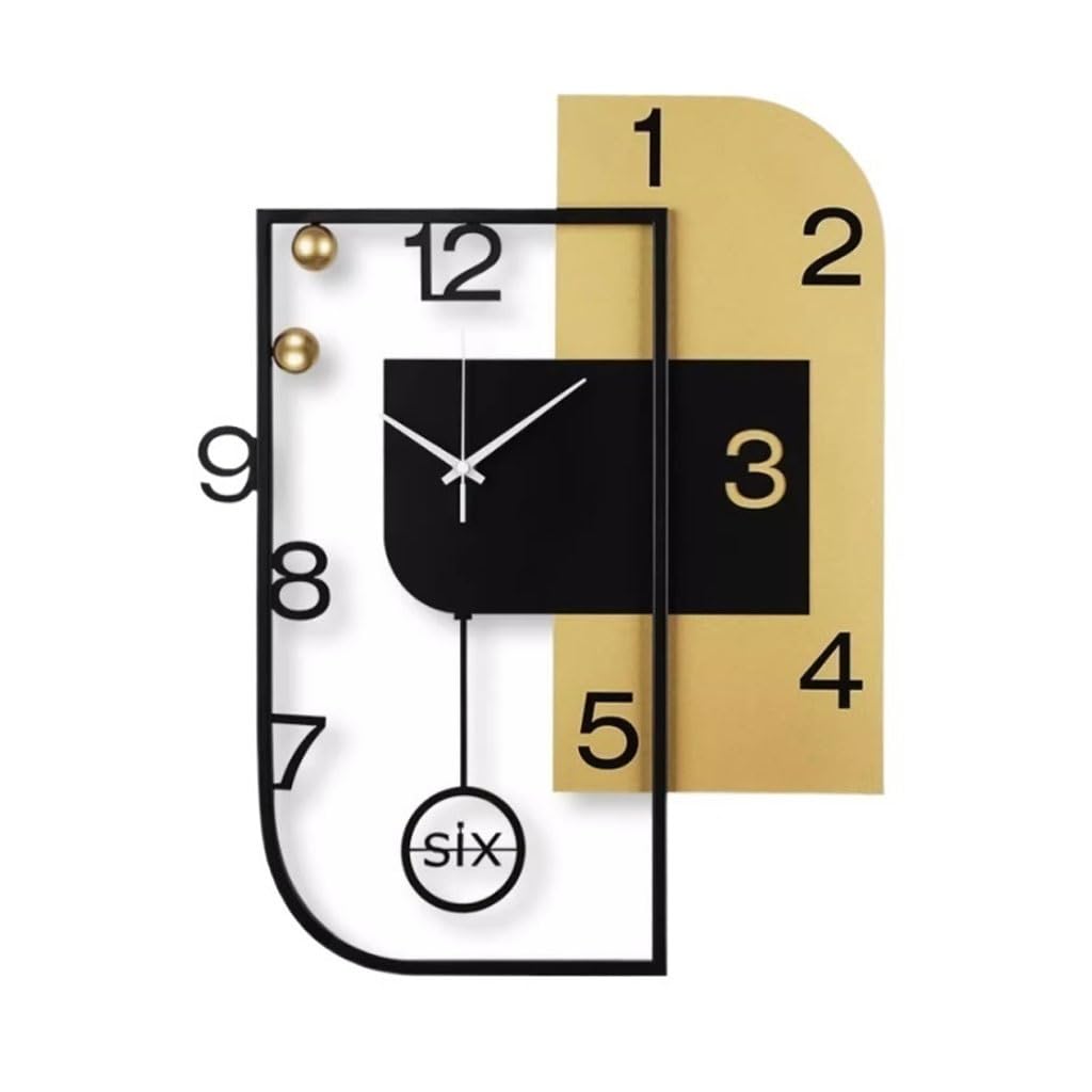 GFHTRELY Wall Clock Restaurant Wall Clock Living Room Fashion Modern Clock Creative Home Decoration Wall Quartz Clock Clock