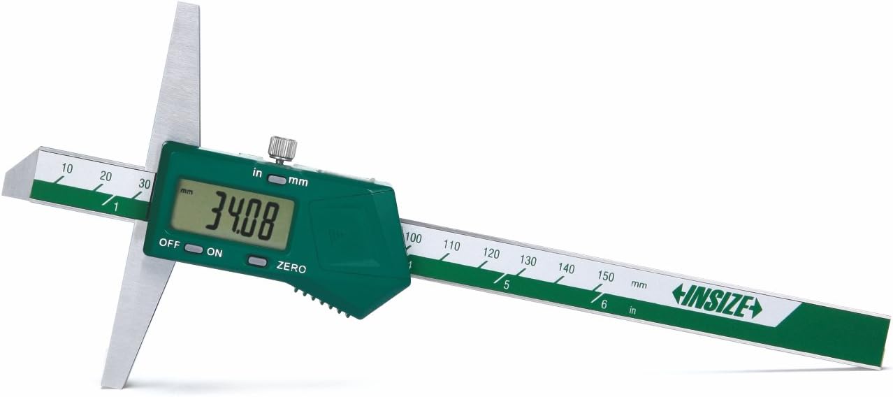 INSIZE 1141-150A Electronic Depth Gage, 0-6"/0-150mm