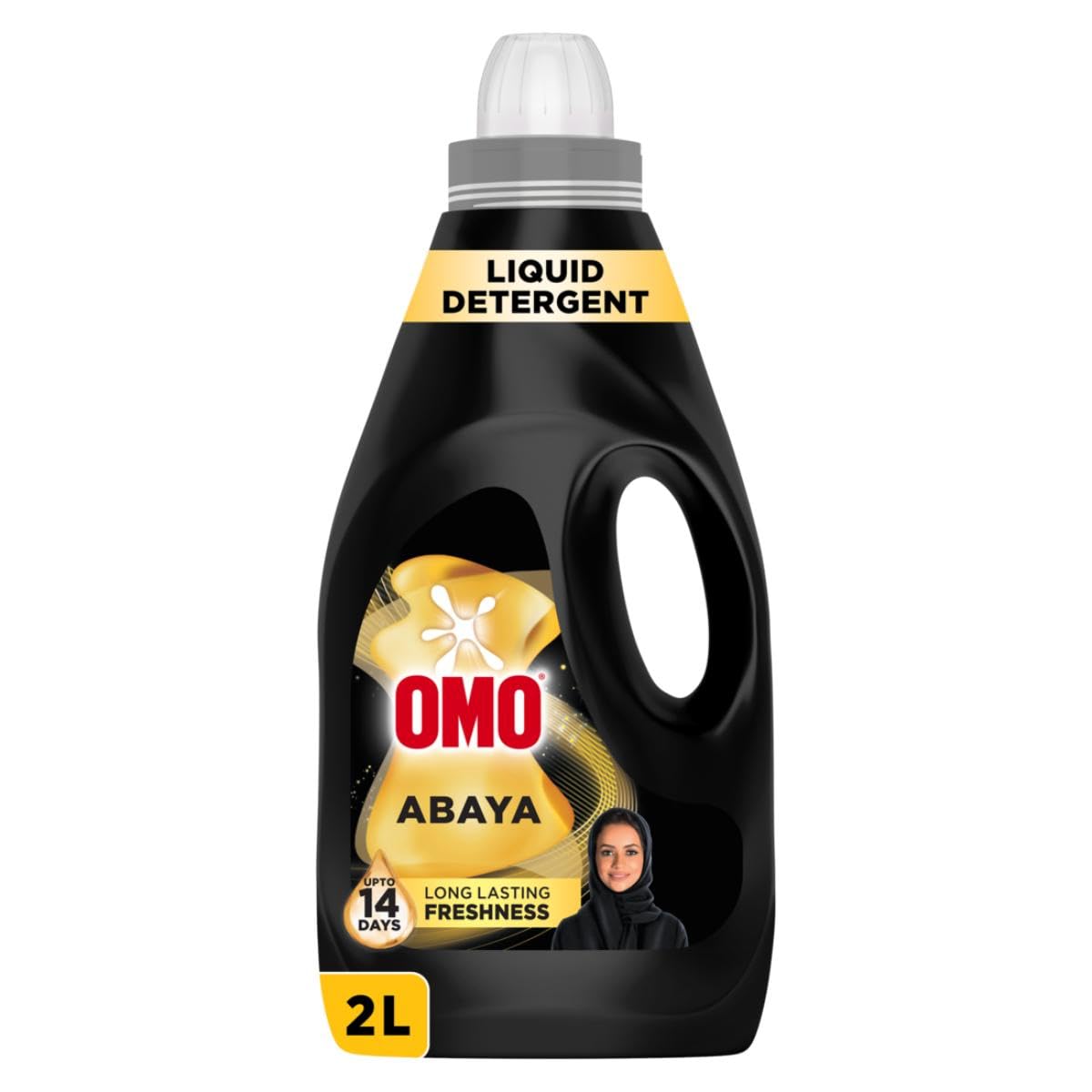 OMO Liquid Detergent, Abaya, perfect care for dark colors, long-lasting freshness up to 14 days, 2L