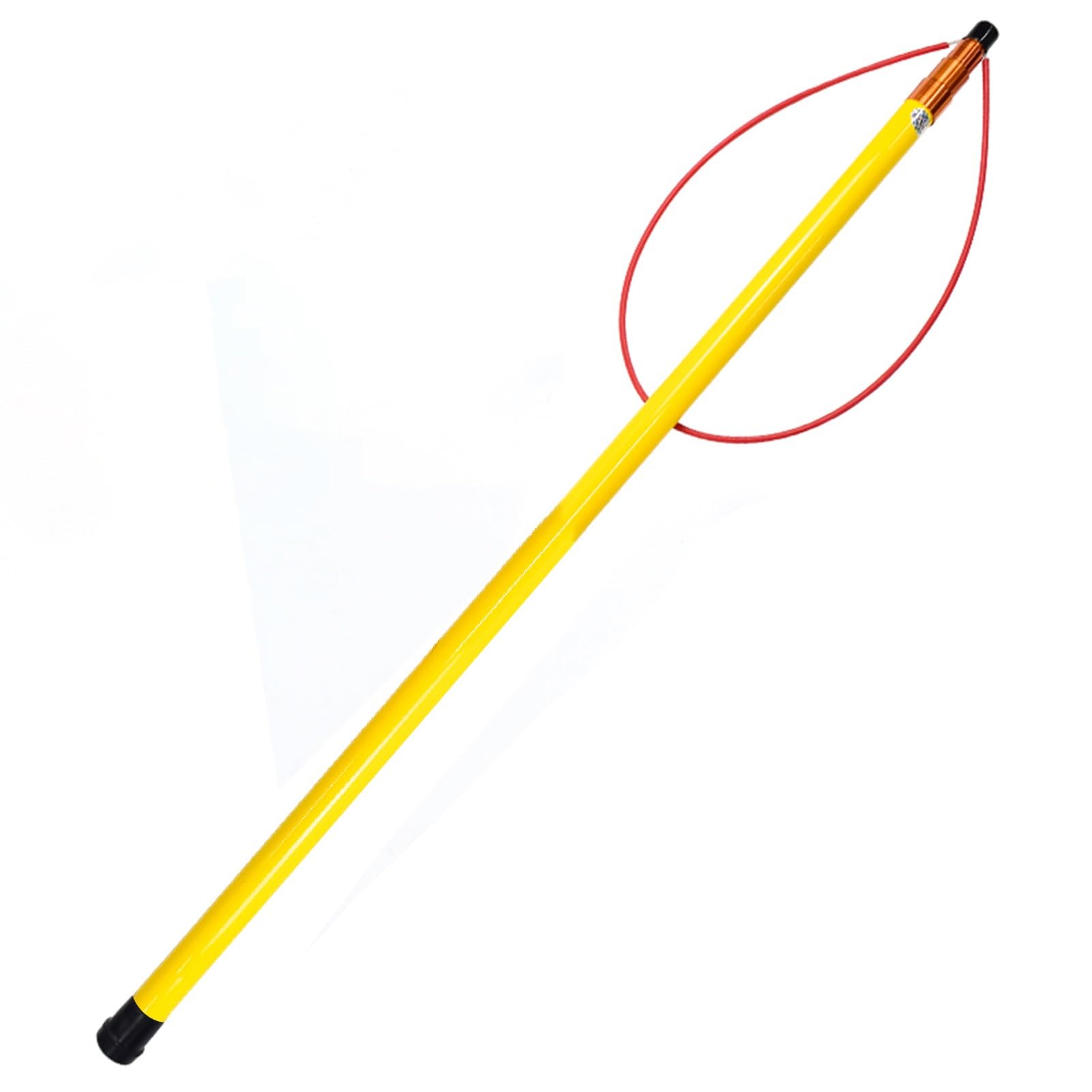 WOTZOV Lightweight Safety Hook Pool Pole - Telescopic Fibreglass Rescue Equipment For Drowning Swimmers, Ideal For Boats & Beaches, Essential Lifesaving Tool，1.22 (4ft) 5.5m (18ft)