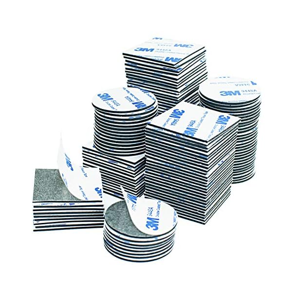 Scotch Repositionnable Lot De 10 Pastilles Adhésives 3M 4229P - Diamètre : 50 Mm - Double Face Colle Photo Album