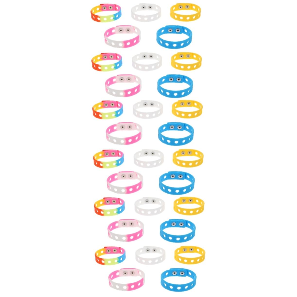 Toyvian 30 Pz Braccialetto Braccialetti Sportivi Unisex Bracciale Regolabile Braccialetti Di Gomma Personalizzati Cinturini Da Polso Accessori Per Scarpe Uomo Elasticità Gel Di Silice