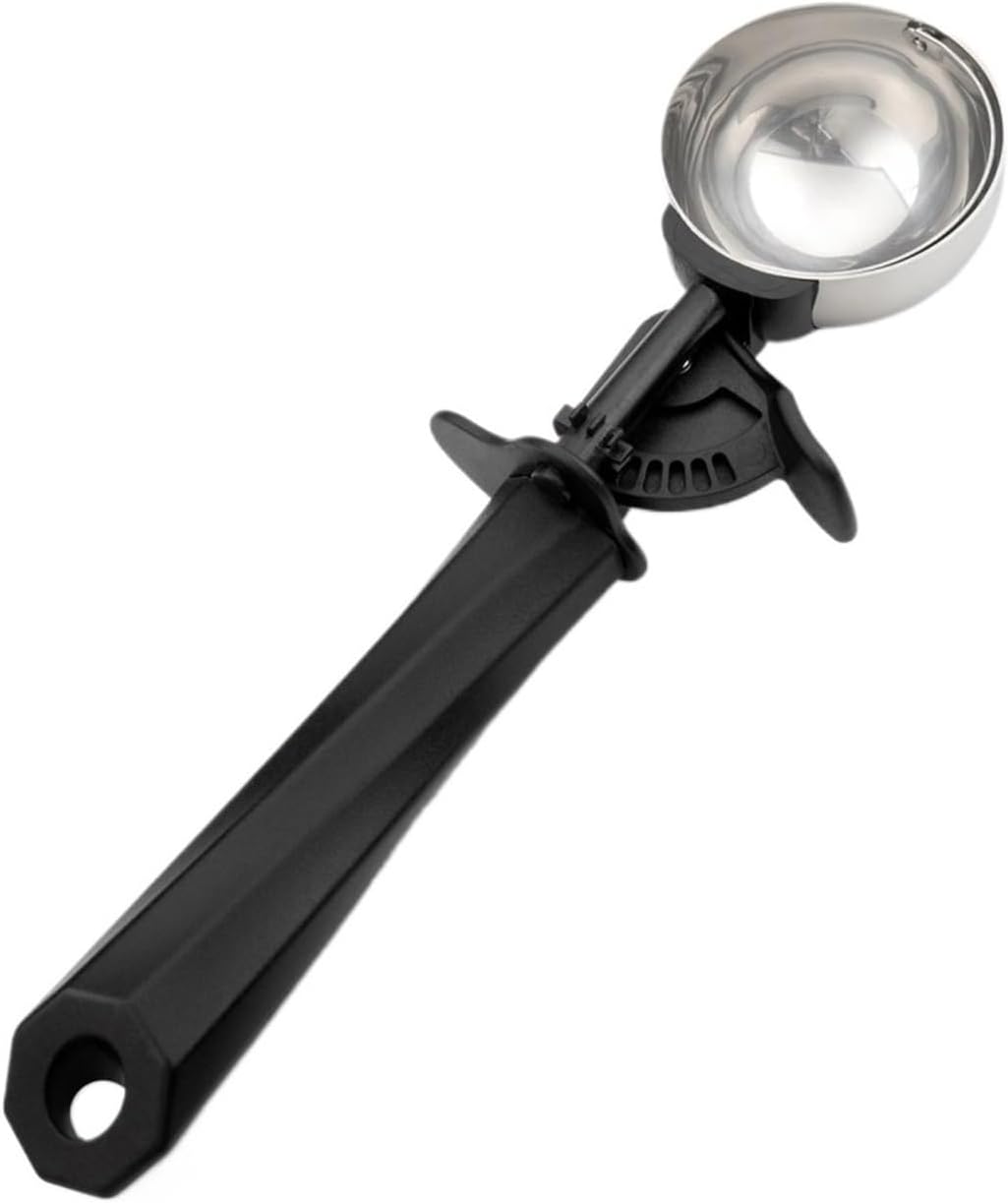 Compatible For Ice Cream Scoop Stainless Steel Spoon Multifunctional Cookie Fruit Scooper Melon Ball Kitchen Tool(60mm)