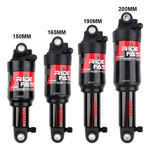 Jfoyh Air Shock Absorber Dual Champers Adjustable Damping Hydraulic Rear Shocks For Mtb/E-Bike/Scooters, 190Mm X 55Mm #TOP4