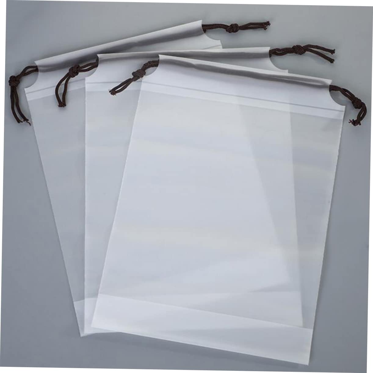 Transparenter Eva Schuhbeutel mit Kordelzug 30 Stück 30x40 cm
