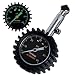 Summit Tools Tire Pressure Gauge with Glow Dial, 0 to 60 PSI, Hold Valve, 10 in. Flexible Hose, Pressure Bleeding Button, Rubber Head Cover. Automobile Accessory