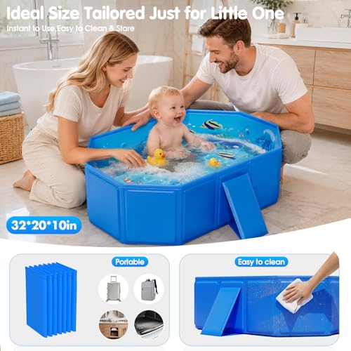 Image of 2026 Toddler Bath Tub for Shower, Portable Bathtub for Kids