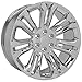 OE Wheels CV43B 22 Inch Rim Fits Silverado 1500 Style 6x139.7 22x9 Chrome - Hollander 5666 (1)
