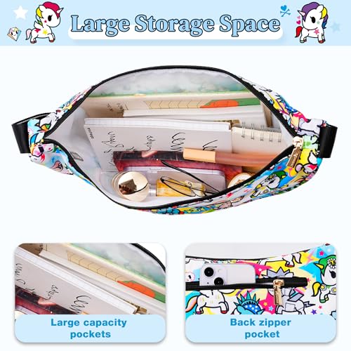 Image of Tokidoki Unicorno Nylon Crossbody Bag Cartoon Shoulder Bag for Women Phone Bag Purse Wallet Credit Card Gift for Women Girls