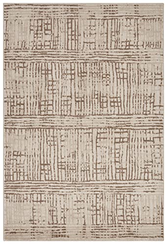 Tapis de salon moderne abstrait chiné style vintage pour intérieur chic