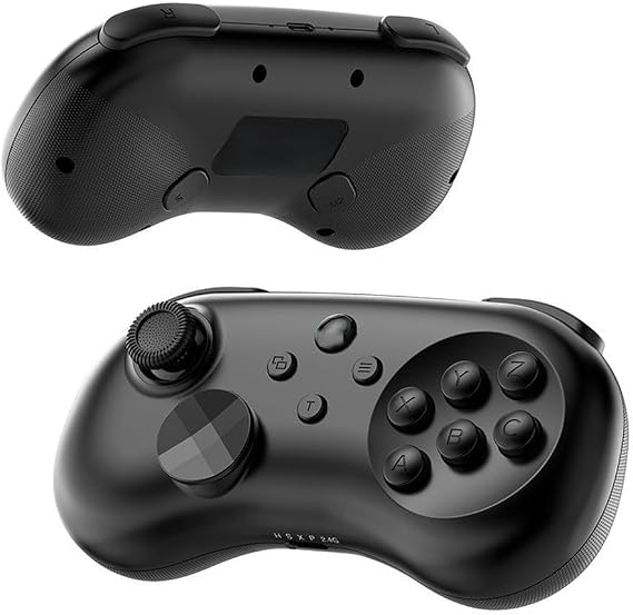 Wireless Fighting Controller 6-Button Hall Joystick (Black + Receiver)