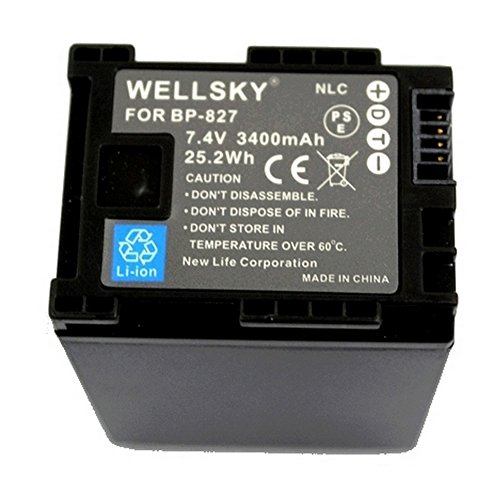 その他 Canon BP-827D Canon BP-827 Battery by Wasabi Power