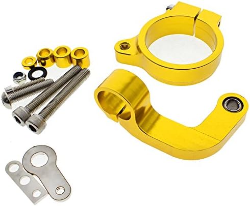 FXCNC Racing Motorcycle CNC Steering Damper Stabilizer Buffer Mounting Bracket Kit Compatible with R1200CL R1200GS 2013 2014