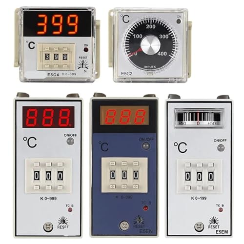Contrôleur de température E5EN K pour machine industrielle avec affichage numérique 0-399℃ - 2