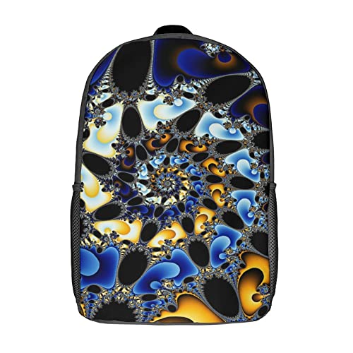 Cartable unisexe Fractal Teen 17 pouces avec motifs 3D et multi-poches